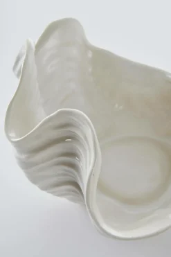 Prydnadssaker|Jotex WAVE Dekorationsskål Naturvit