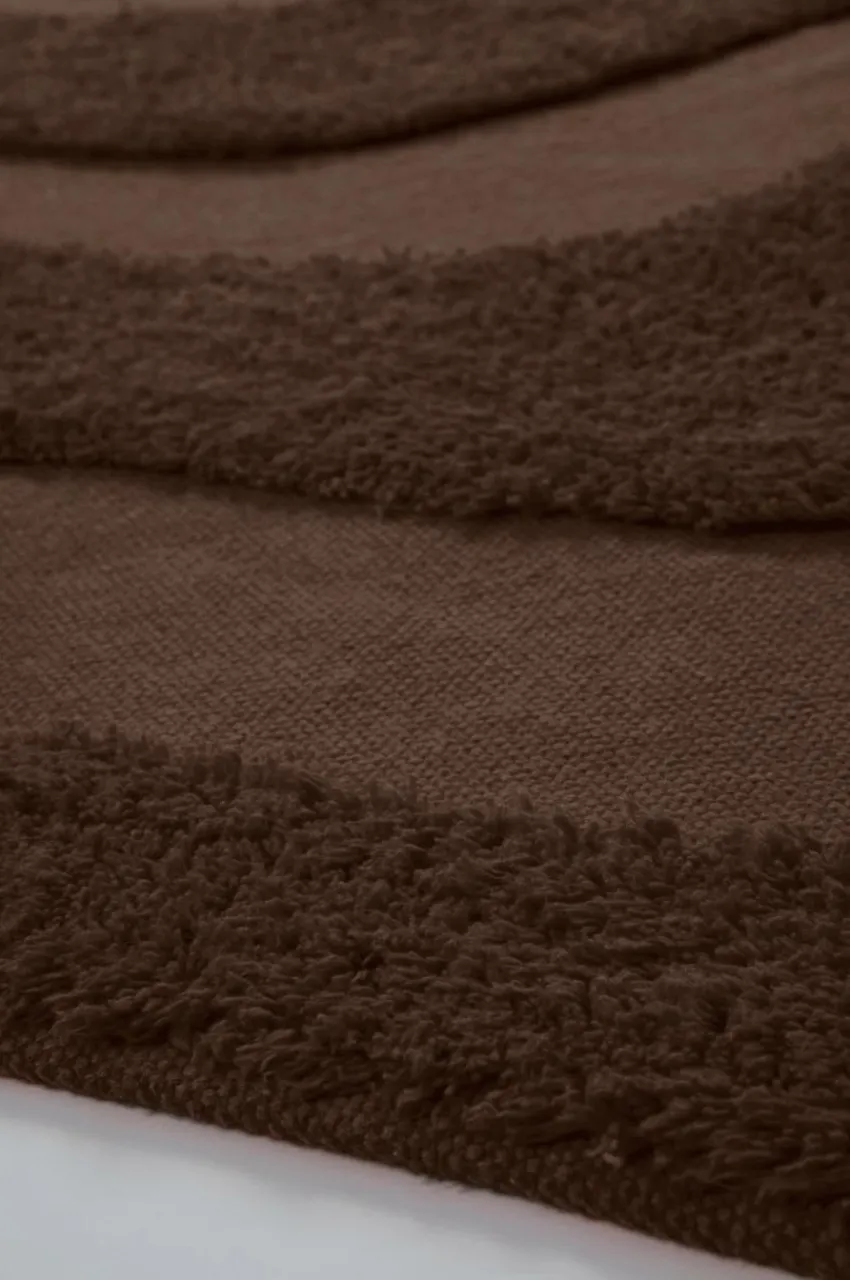 Bomulls- & Trasmattor|Barnmattor|Jotex WAVING Bomullsmatta Ekologisk 130x190 Cm Chokladbrun
