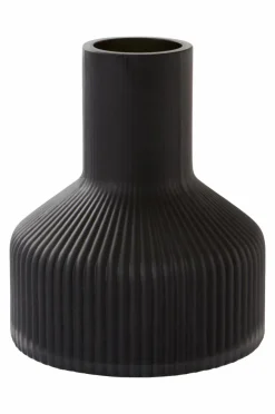 Vaser|Jotex WERA Glasvas - Höjd 14 Cm Mörkgrå