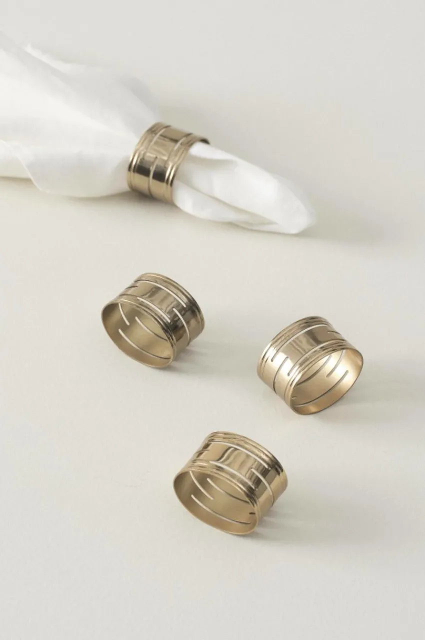 Kökstillbehör|Jotex WHITNEY Servettring 4-pack Guld