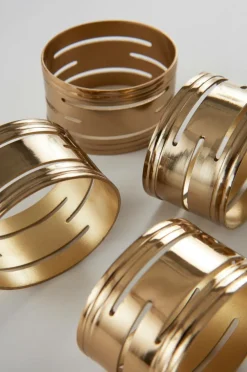 Kökstillbehör|Jotex WHITNEY Servettring 4-pack Guld