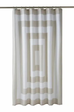 Duschdraperier|Jotex WILLIAM Duschdraperi Beige/vit