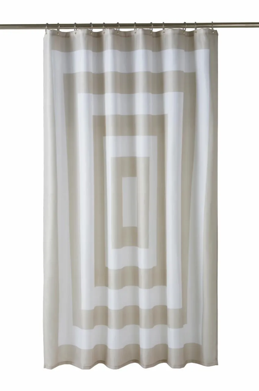 Duschdraperier|Jotex WILLIAM Duschdraperi Beige/vit