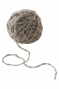 Presentpapper & Snöre|Juldekoration|Jotex WOOLY Ullsnöre - Längd 50 Meter Beige/grå