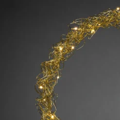 Julbelysning|Jotex WREATH Krans LED ø 45 Cm Guld