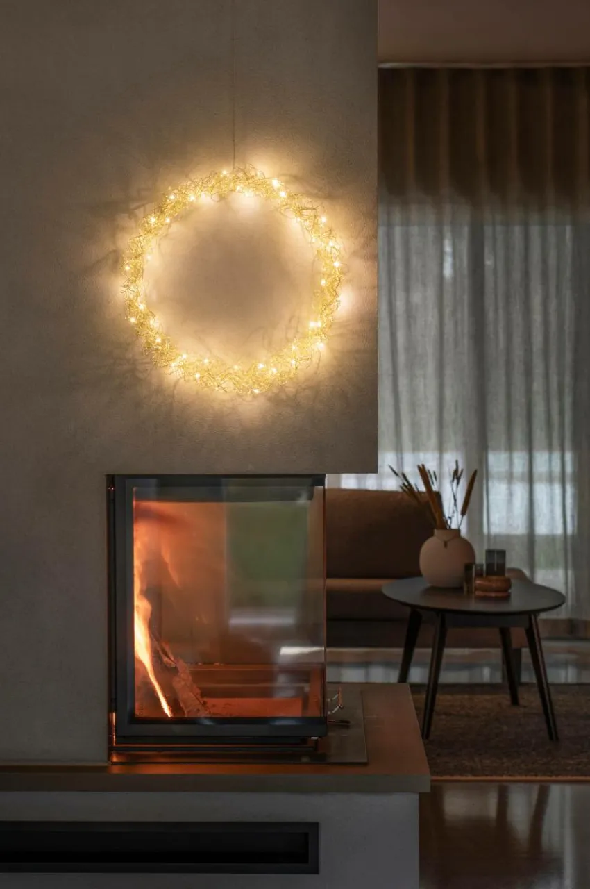 Julbelysning|Jotex WREATH Krans LED ø 45 Cm Guld