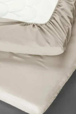 Barnsängkläder|Jotex ZACK MINI Dra-på-lakan Juniorsäng 70x160 Cm - Ekologisk Beige