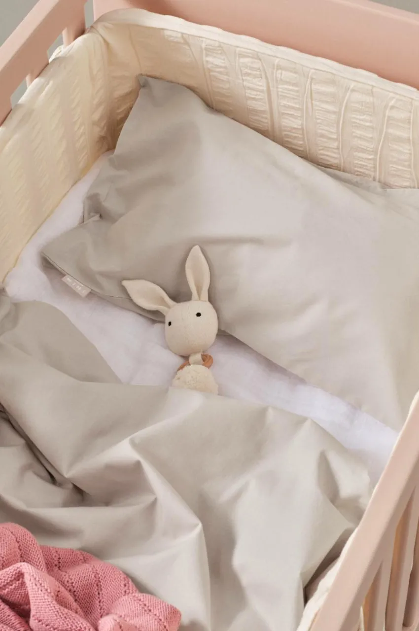 Barnsängkläder|Jotex ZACK MINI Påslakanset Spjälsäng - Ekologisk Beige