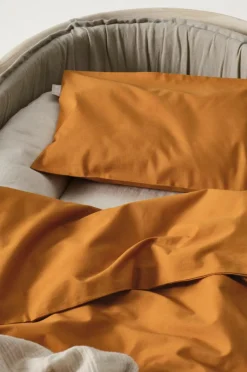 Barnsängkläder|Jotex ZACK PERCALE BABY Påslakanset Vagn/vagga - Ekologisk Curry