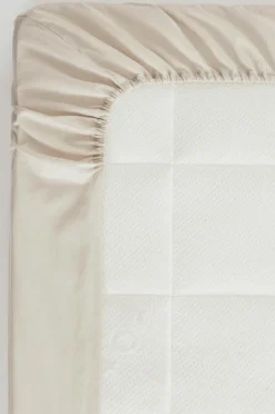 Dra-På-Lakan|Jotex ZACK PERCALE Dra-på-lakan - Ekologisk Ljusbeige