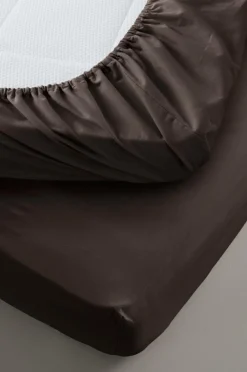 Barnsängkläder|Jotex ZACK PERCALE MINI Dra-på-lakan - Ekologisk Choklad