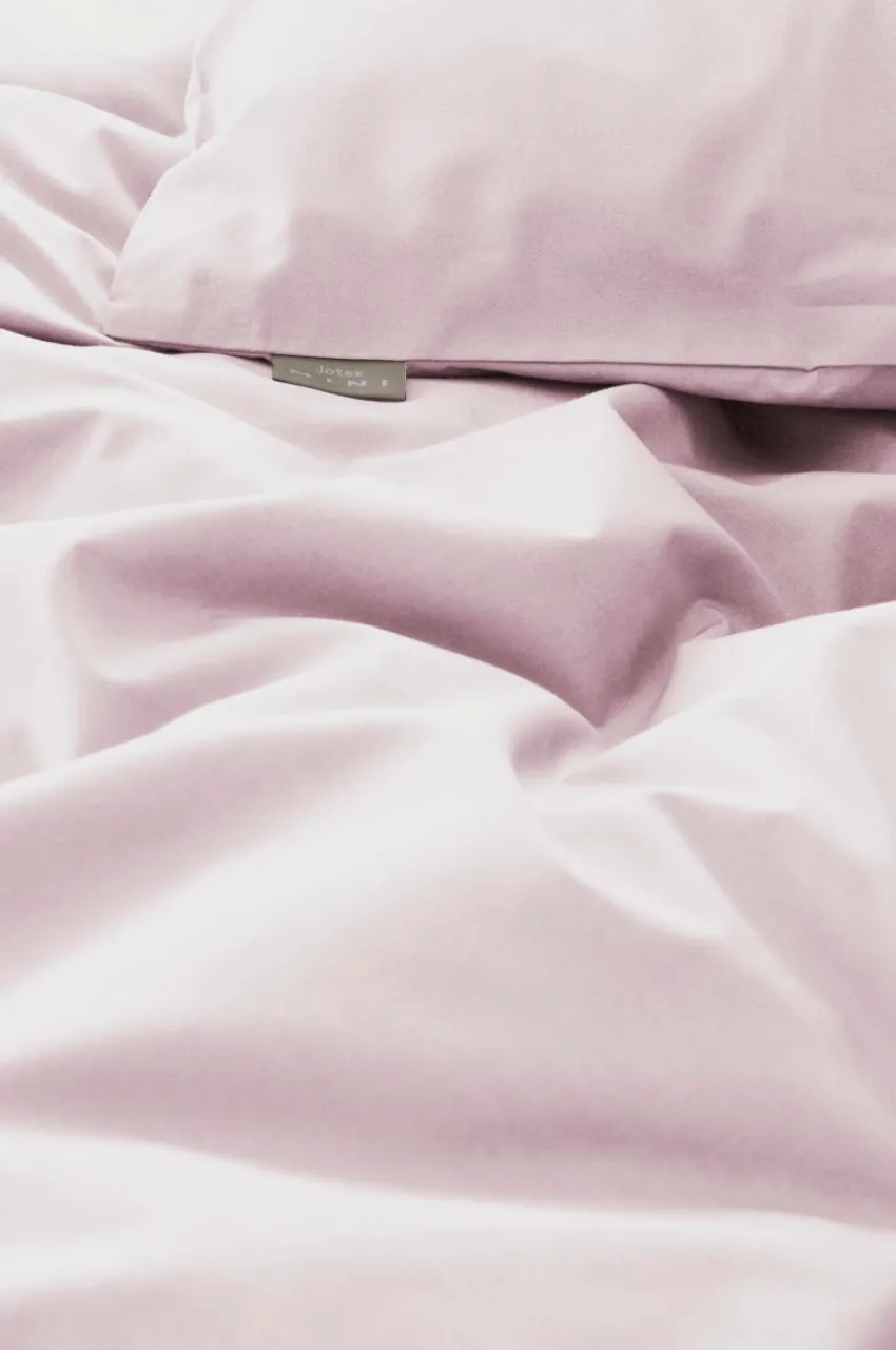 Barnsängkläder|Jotex ZACK PERCALE MINI Påslakanset Spjälsäng - Ekologisk Puderrosa