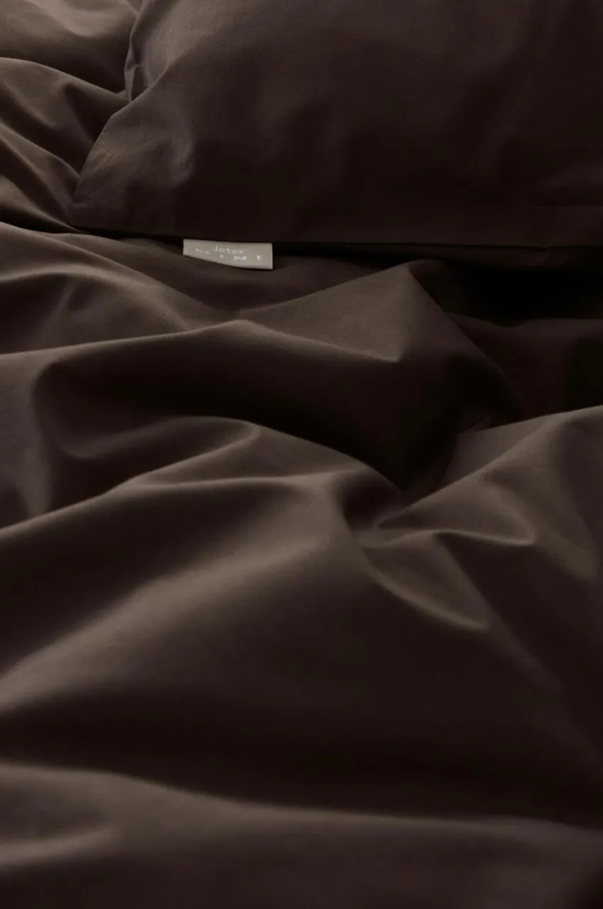 Barnsängkläder|Jotex ZACK PERCALE MINI Påslakanset Spjälsäng - Ekologisk Choklad