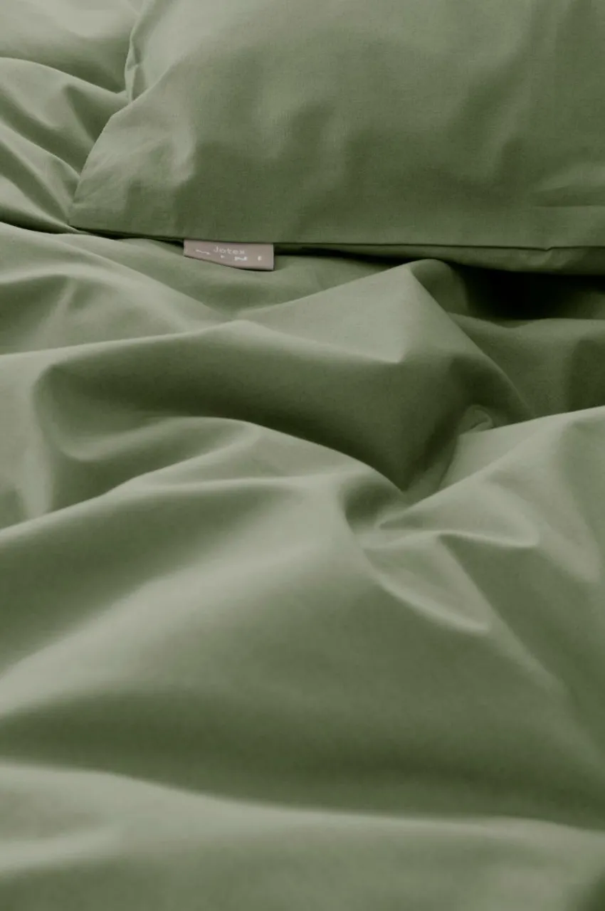 Barnsängkläder|Jotex ZACK PERCALE MINI Påslakanset Spjälsäng - Ekologisk Khaki