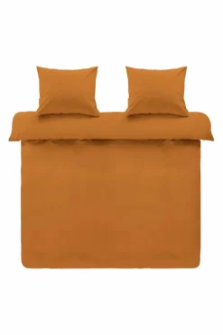 Påslakanset|Jotex ZACK PERCALE Påslakanset Dubbelsäng Ekologisk Curry