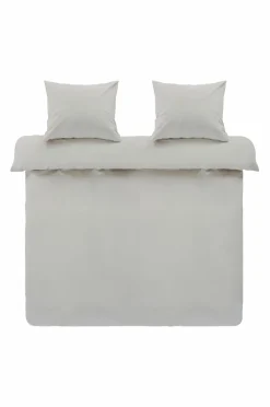 Påslakanset|Jotex ZACK PERCALE Påslakanset Dubbelsäng Ekologisk Ljusbeige