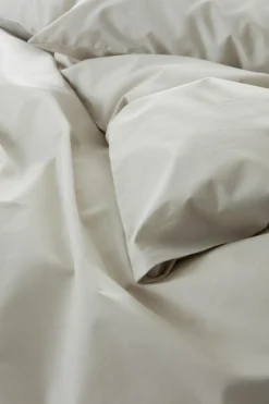 Påslakanset|Jotex ZACK PERCALE Påslakanset Dubbelsäng Ekologisk Ljusbeige
