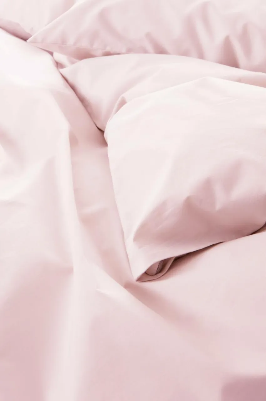 Påslakanset|Jotex ZACK PERCALE Påslakanset Dubbelsäng Ekologisk Puderrosa