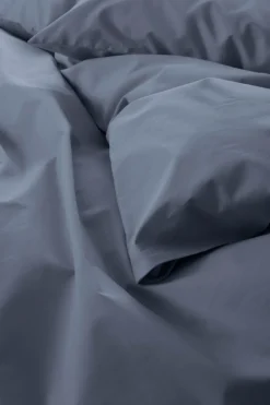 Påslakanset|Jotex ZACK PERCALE Påslakanset Enkelsäng - Ekologisk Åskblå