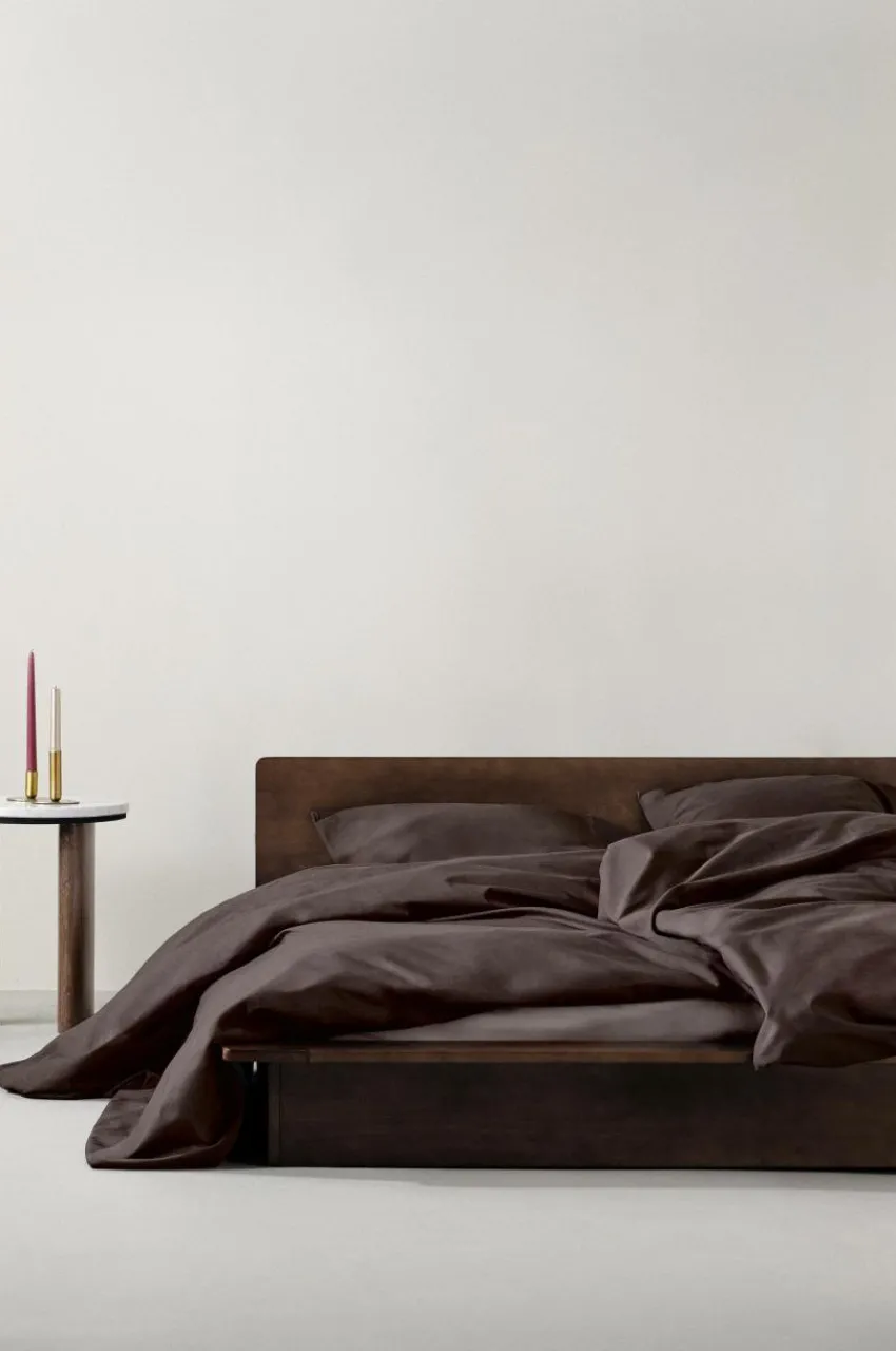 Påslakanset|Jotex ZACK PERCALE Påslakanset Enkelsäng - Ekologisk Choklad