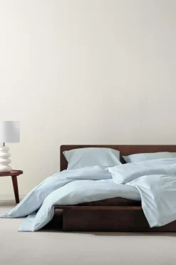 Påslakanset|Jotex ZACK PERCALE Påslakanset Enkelsäng - Ekologisk Dimblå