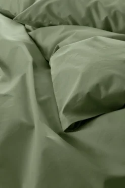 Påslakanset|Jotex ZACK PERCALE Påslakanset Enkelsäng - Ekologisk Khaki