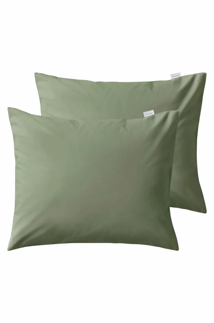 Örngott|Jotex ZACK PERCALE örngott 2-pack - Ekologisk Khaki