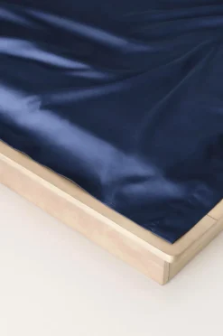 Lakan|Jotex ZACK SATIN Lakan Ekologisk Marinblå