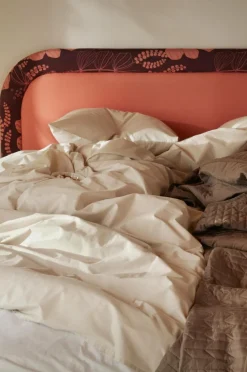 Påslakanset|Jotex ZACK SATIN Påslakanset Enkelsäng - Ekologisk Beige