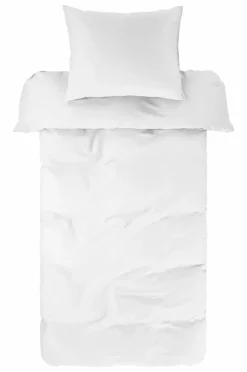 Påslakanset|Jotex ZACK SATIN Påslakanset Enkelsäng - Ekologisk Vit