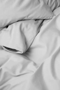 Påslakanset|Jotex ZACK SATIN Påslakanset Enkelsäng - Ekologisk Grå