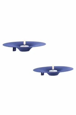 Ljusstakar|Jotex ZEPPELIN Väggljusstake 2-pack Blå