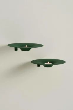 Ljusstakar|Jotex ZEPPELIN Väggljusstake 2-pack Grön