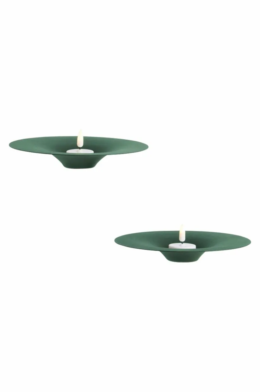 Ljusstakar|Jotex ZEPPELIN Väggljusstake 2-pack Grön