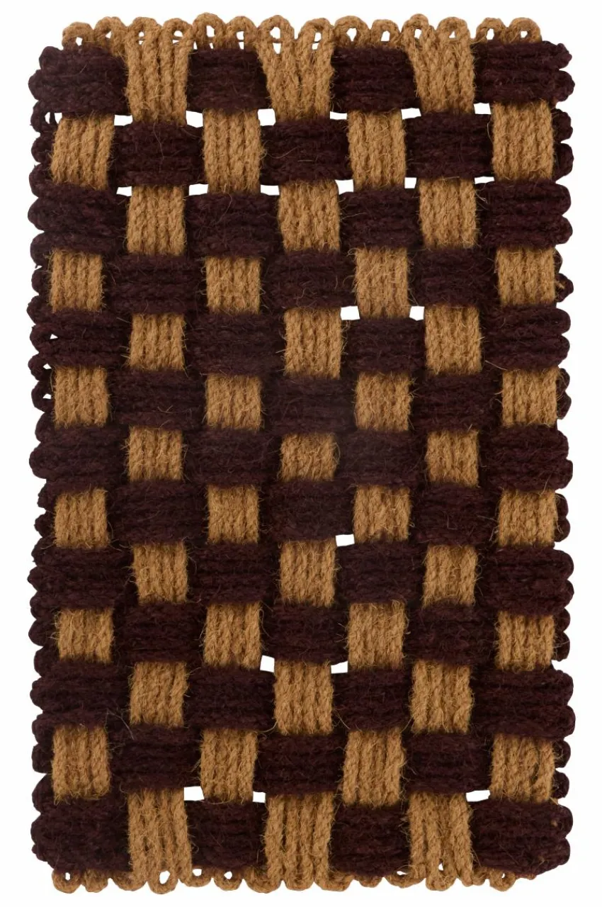 Dörrmattor|Jotex ZINNIA Dörrmatta 50x80 Cm Natural/brown check