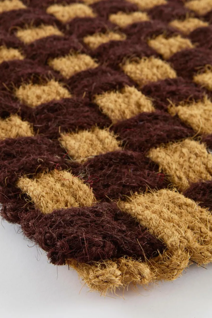 Dörrmattor|Jotex ZINNIA Dörrmatta 50x80 Cm Natural/brown check