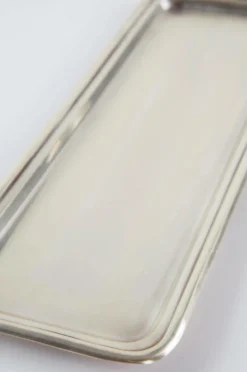 Badrumstillbehör|Jotex ZOE Bricka 34x12,5 Cm Antiksilver