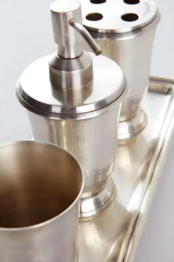 Badrumstillbehör|Jotex ZOE Mugg Antiksilver