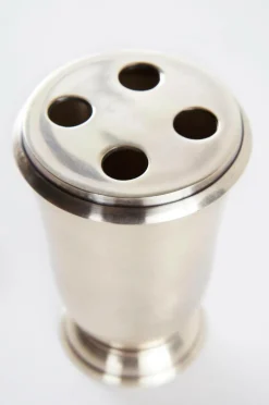 Badrumstillbehör|Jotex ZOE Tandborstmugg Antiksilver