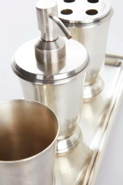 Badrumstillbehör|Jotex ZOE Tandborstmugg Antiksilver